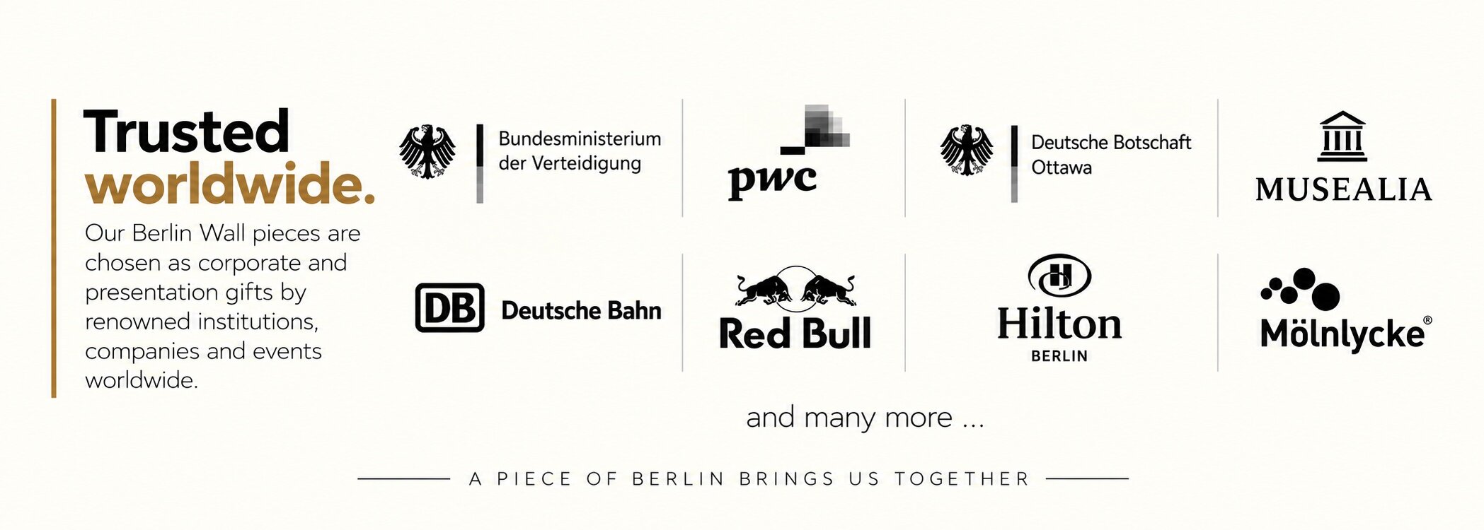 Examples of Berlin Wall gifts