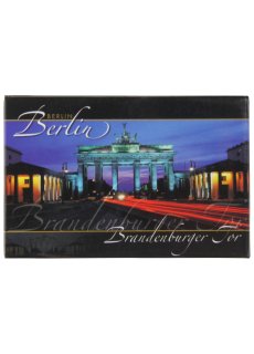United1871 Fotomagnet | Brandenburger Tor bei Nacht | 8 x 5,5 cm
