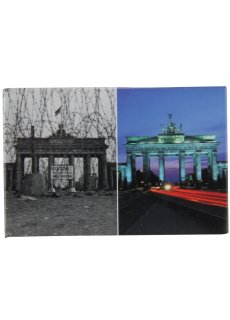United1871 Fotomagnet | Brandenburger Tor damals und heute | 8 x 5,5 cm