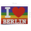United1871 Fotomagnet | I LOVE Berlin | Pride-LGBT-Flagge | 8 x 5,5 cm