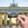 United1871 Fotomagnet | Brandenburger Tor & Berliner Mauer | 8 x 5,5 cm