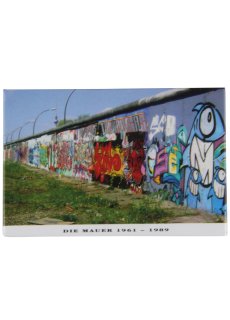 United1871 Fotomagnet | Berliner Mauer mit Graffiti | 8 x 5,5 cm