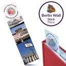 United1871 Lesezeichen mit original Berliner Mauer | Brandenburger Tor Collage