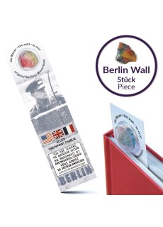 United1871 Lesezeichen mit original Berliner Mauer | Checkpoint Charlie Collage