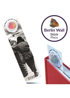 United1871 Lesezeichen mit original Berliner Mauer | The Wall German Flag