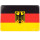 tin plate Germany flag eagle, 20x30 cm