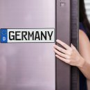 Magnet number plate GERMANY 26x7 cm