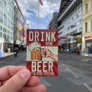 United1871 Blechmagnet Drink Good Beer With Good Friends | 9x6 cm