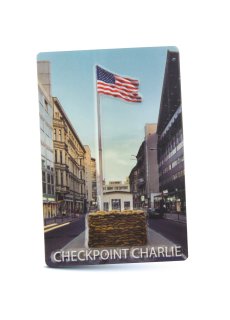 United1871 Blechmagnet Checkpoint Charlie | 9x6 cm