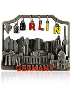 Metal magnet BERLIN Letter top