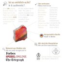 Postkarten 4er Set mit original Berliner Mauer-Stein | Handarbeit direkt aus Berliner Manufaktur | Souvenir & Geschenk