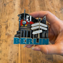 Metal magnet BERLIN street sign
