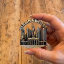 Metal Magnet BERLIN Germany, silver