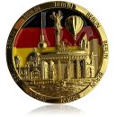 Metal magnet BERLIN round, gold