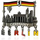 Metal magnet BERLIN large with letters