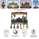 Metal magnet BERLIN large with letters