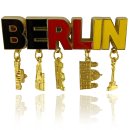 Metal magnet BERLIN letters, gold