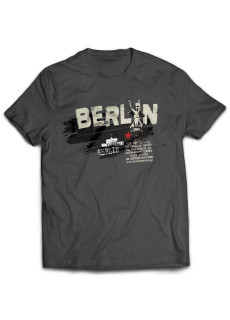 T-Shirt Berlin Victory Column, graphite