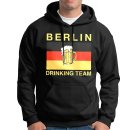 Hooded sweatshirt BERLIN DRINKING TEAM, black