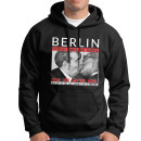 Hooded sweatshirt BERLIN Bruderkuss, black