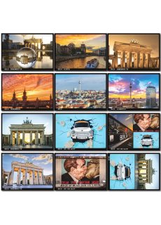 Berlin Postkarten Set | 12er und 25er Pack | viele Motive | mehrfach beschichtet, designed in Berlin | Standart-Format A6