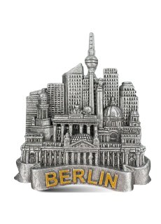 3D Magnet Berlin | Grey Skyline | Fridge Magnet | typical Souvenir | Design Made in Berlin