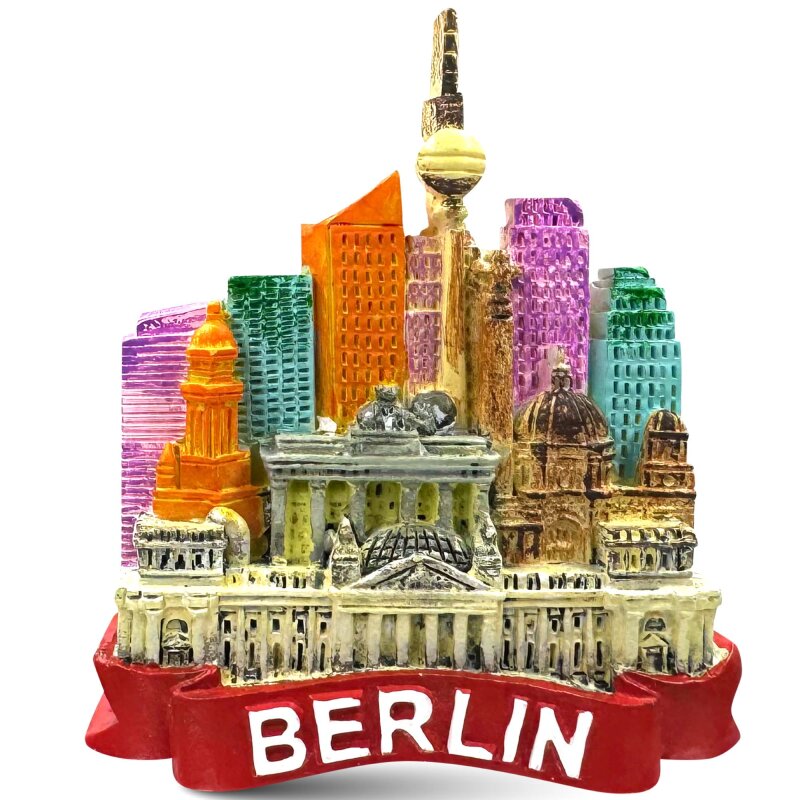 3D Berlin Germany frigorifero magnete, Famous Tourist souvenirs, resina artigianale frigorifero decorazione casa e cucina, promozione Gift