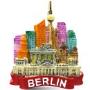 3D Magnet Berlin | colourful skyline | fridge magnet |...
