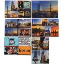 6er Set Kühlschrank-Magnete Berlin | 6 Teile | Starker Halt | Foto-Magnete je 8 x 5,5 cm | typisches Souvenir