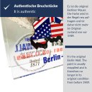 Berliner Mauer-Stein mit Echtheitszertifikat