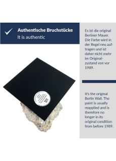 ORIGINAL Berliner Mauer-Steinauthentisches Stück mit Echtheitszertifikat