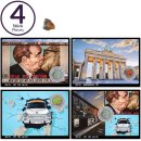 Postkarten 4er Set mit original Berliner Mauer-Stein | Handarbeit direkt aus Berliner Manufaktur | Souvenir & Geschenk
