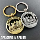 Schl&uuml;sselanh&auml;nger Berlin Souvenirs, Metall Rund Skyline