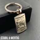 Schl&uuml;sselanh&auml;nger Berlin Souvenirs, Geschenk Metall Rechteck