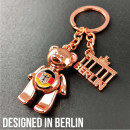 Schl&uuml;sselanh&auml;nger Berlin Souvenirs, B&auml;r aus Metall