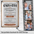 LANOLU Blechschild Oma &amp; Opa Pension 20x30cm