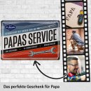 LANOLU Blechschild Papas Service 20x30cm