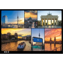 25x Postkarte Berlin Mehrbildkarte | 25 Stück | beschreibbar | mehrfach beschichtet, designed in Berlin | Standart-Format A6