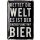 LANOLU Blechschild Rettet die Welt Bier 20x30cm