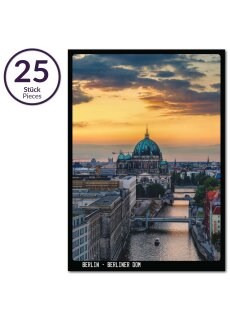 25x postcard Berlin Spree