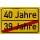 LANOLU Blechschild Ortsschild 40 Geburtstag 20x30cm