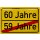 LANOLU Blechschild Ortsschild 60 Geburtstag 20x30cm