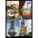 25x Postkarte Berlin Mehrbildkarte | 25 Stück | beschreibbar | mehrfach beschichtet, designed in Berlin | Standart-Format A6