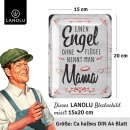 LANOLU Blechschild Mama Muttertagsgeschenk Schild Muttertag Metallschild 15x20cm