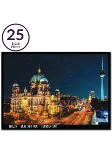 25x Postkarte Berlin Berliner Dom | 25 Stück | beschreibbar | mehrfach beschichtet, designed in Berlin | Standart-Format A6