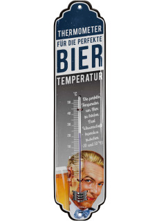 LANOLU Thermometer BIER 7x28cm