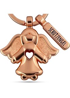 LANOLU Schlüsselanhänger Flocke - Roségold