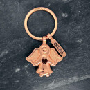 LANOLU Schlüsselanhänger Flocke - Roségold