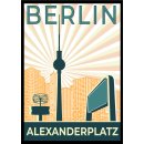 25x Postkarte Berlin Alexanderplatz | 25 Stück | Kunst | mehrfach beschichtet, designed in Berlin | Standart-Format A6