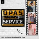 LANOLU Blechschild Opas Service 15x20cm